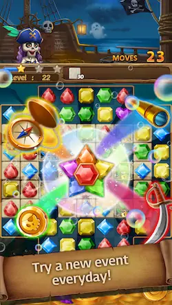 Скачать Jewels Ghost Ship: jewel games Взломанная [MOD Бесконечные деньги] APK на Андроид