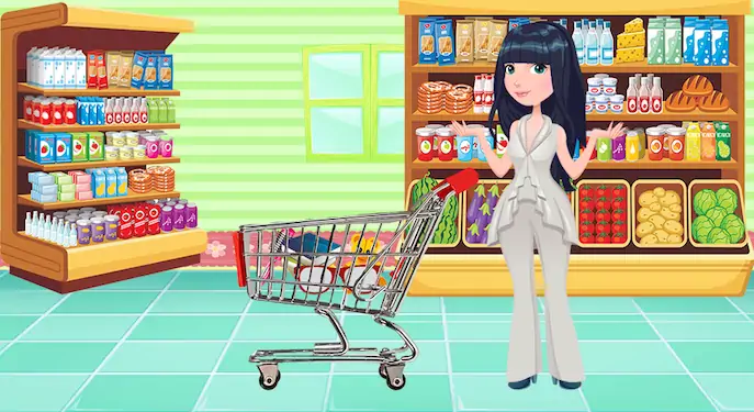 Скачать покупка девушка в супермаркете Взломанная [MOD Много денег] APK на Андроид