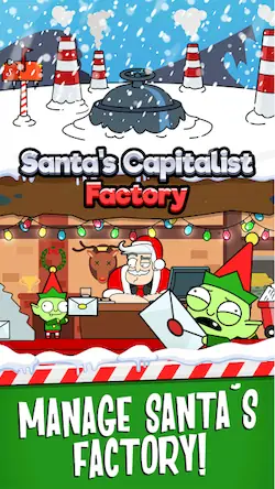 Скачать Santa’s Capitalist Factory Взломанная [MOD Много монет] APK на Андроид