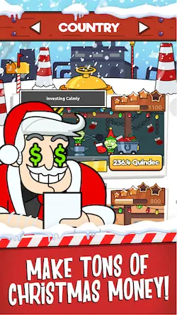 Скачать Santa’s Capitalist Factory Взломанная [MOD Много монет] APK на Андроид