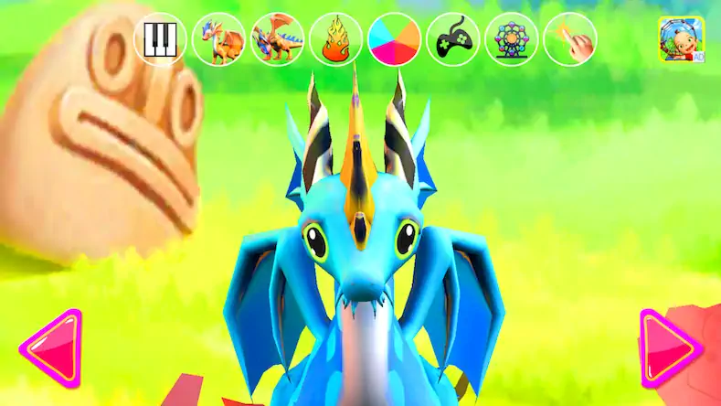 Скачать Talking Dragon Family Взломанная [MOD Всё открыто] APK на Андроид