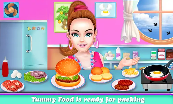 Скачать Lunch Maker Food Cooking Games Взломанная [MOD Много монет] APK на Андроид