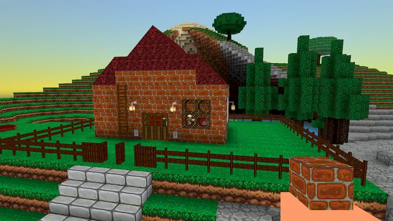 Скачать BlockBuild Craft a Dream World Взломанная [MOD Много монет] APK на Андроид