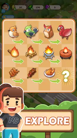 Скачать Campsite Craze: Puzzle Merge Взломанная [MOD Бесконечные монеты] APK на Андроид