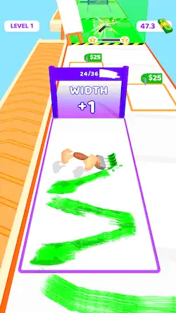 Скачать Paint Brush Run Взломанная [MOD Бесконечные монеты] APK на Андроид