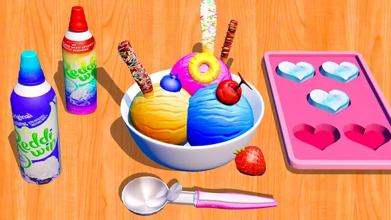 Скачать Ice Cream Games: Rainbow Maker Взломанная [MOD Бесконечные деньги] APK на Андроид