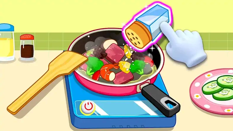 Скачать Панда-повар - кухня для детей Взломанная [MOD Бесконечные деньги] APK на Андроид