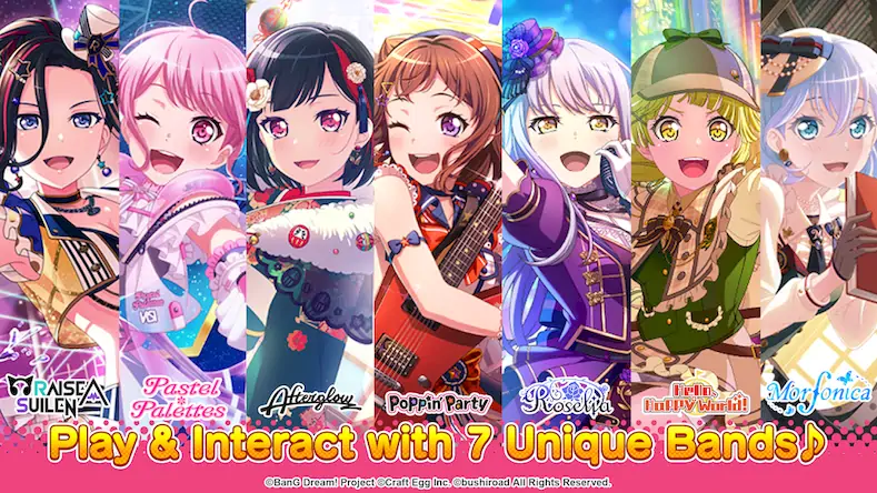 Скачать BanG Dream! Girls Band Party! Взломанная [MOD Всё открыто] APK на Андроид