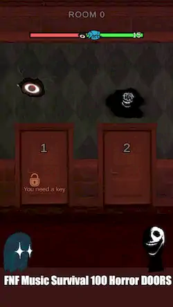 Скачать FNF Survival 100 Horror DOORS Взломанная [MOD Много монет] APK на Андроид