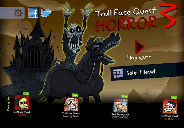 Скачать Troll Face Quest: Horror 3 Взломанная [MOD Unlocked] APK на Андроид
