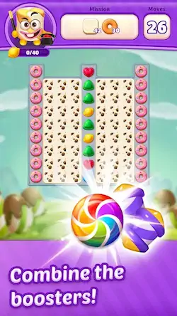 Скачать Lollipop Sweet Heroes Match3 Взломанная [MOD Бесконечные монеты] APK на Андроид