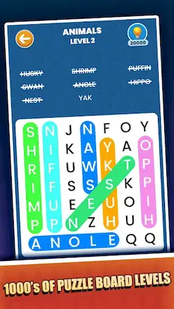 Скачать Word Search Supreme Puzzle Взломанная [MOD Unlocked] APK на Андроид