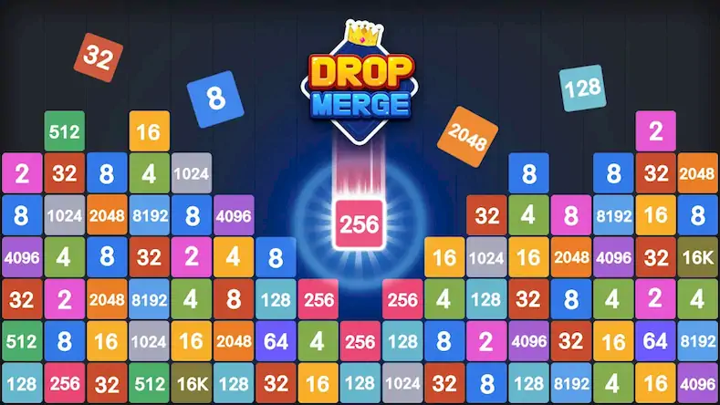 Скачать Drop Merge® : Number Puzzle Взломанная [MOD Всё открыто] APK на Андроид