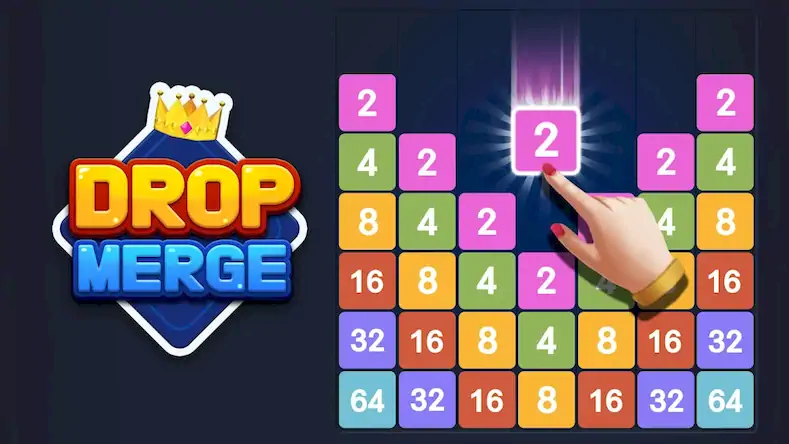 Скачать Drop Merge® : Number Puzzle Взломанная [MOD Всё открыто] APK на Андроид