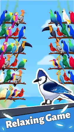 Скачать Сортировка по цвету птицы Взломанная [MOD Бесконечные деньги] APK на Андроид
