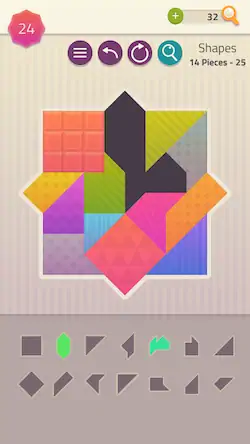 Скачать Polygrams - Tangram Puzzles Взломанная [MOD Бесконечные монеты] APK на Андроид