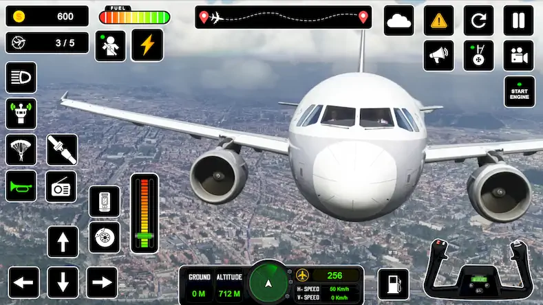 Скачать пилот симулятор: самолет игра Взломанная [MOD Много монет] APK на Андроид
