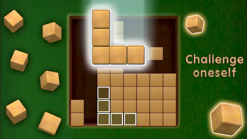Скачать Wooden Cube Block Puzzle Взломанная [MOD Всё открыто] APK на Андроид
