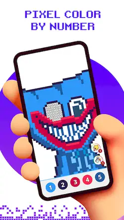 Скачать Pixel by number - Pixel Art Взломанная [MOD Много монет] APK на Андроид