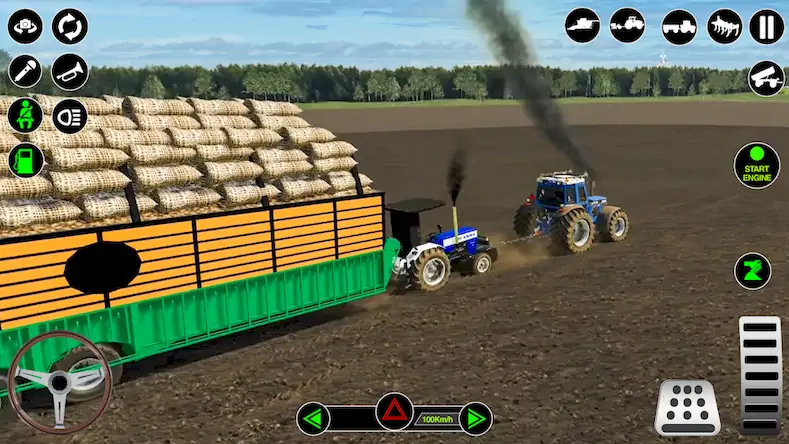 Скачать Симулятор тракторной фермы Взломанная [MOD Бесконечные монеты] APK на Андроид