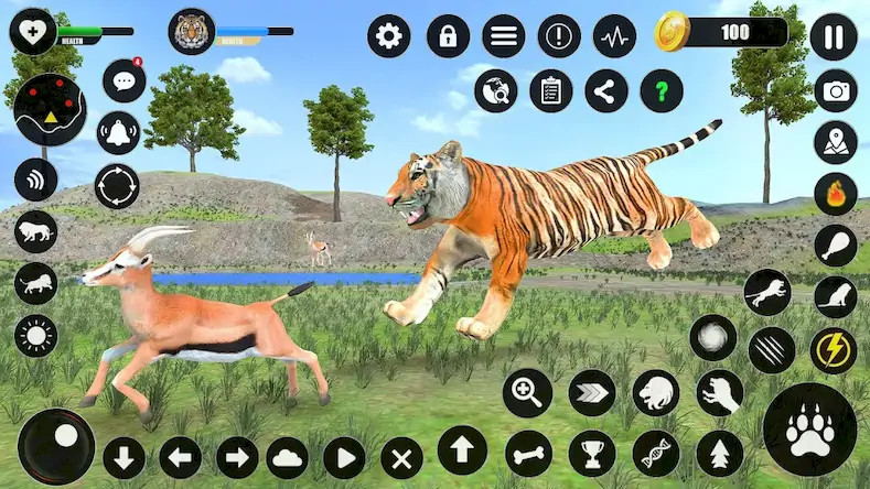 Скачать Tiger Simulator Animal Games Взломанная [MOD Много денег] APK на Андроид