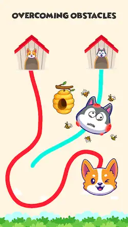 Скачать Dog rush: Draw to save games Взломанная [MOD Бесконечные монеты] APK на Андроид