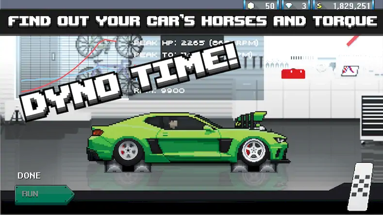 Скачать Pixel Car Racer Взломанная [MOD Бесконечные деньги] APK на Андроид