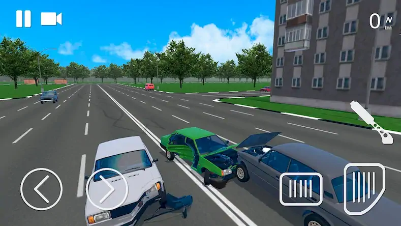 Скачать Russian Car Crash Simulator Взломанная [MOD Unlocked] APK на Андроид