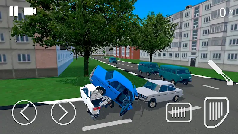 Скачать Russian Car Crash Simulator Взломанная [MOD Unlocked] APK на Андроид