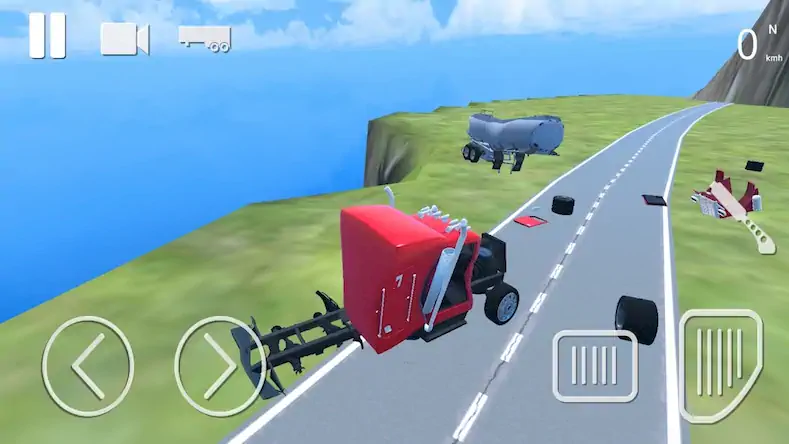 Скачать Truck Crash Simulator Accident Взломанная [MOD Бесконечные монеты] APK на Андроид