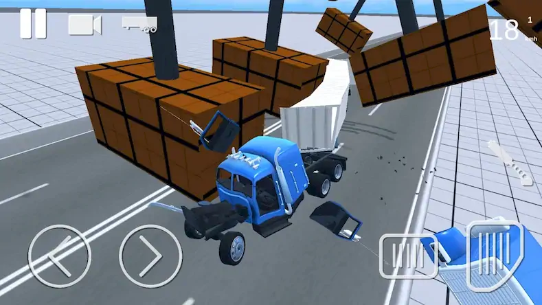 Скачать Truck Crash Simulator Accident Взломанная [MOD Бесконечные монеты] APK на Андроид