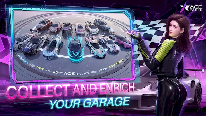 Скачать Ace Racer Взломанная [MOD Много монет] APK на Андроид