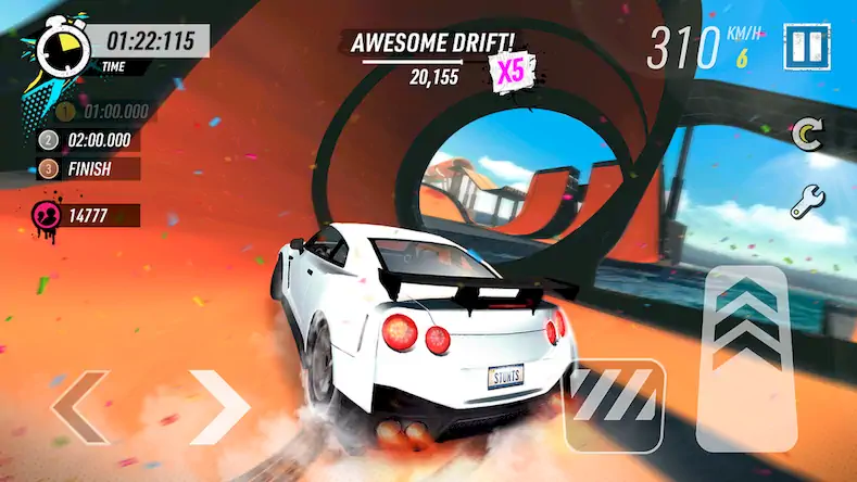 Скачать Car Stunt Races: Mega Ramps Взломанная [MOD Бесконечные монеты] APK на Андроид