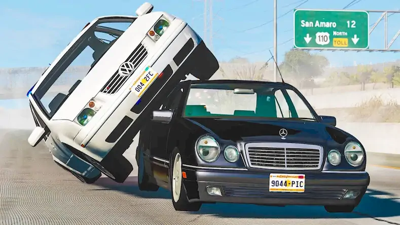 Скачать Realistic Car Crash Simulator Взломанная [MOD Много денег] APK на Андроид