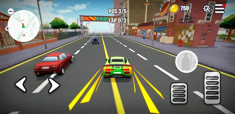 Скачать Rumble Racers: City Adventure Взломанная [MOD Всё открыто] APK на Андроид