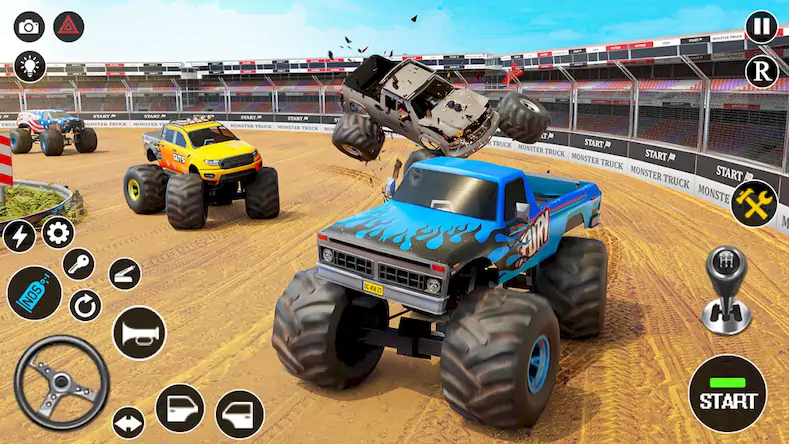 Скачать Fearless US Monster Truck Game Взломанная [MOD Много денег] APK на Андроид