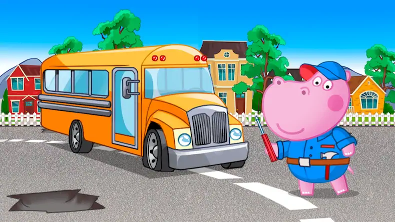 Скачать Детский Школьный Автобус Взломанная [MOD Всё открыто] APK на Андроид