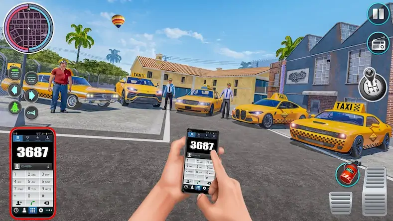 Скачать город такси вождение: игры Взломанная [MOD Всё открыто] APK на Андроид