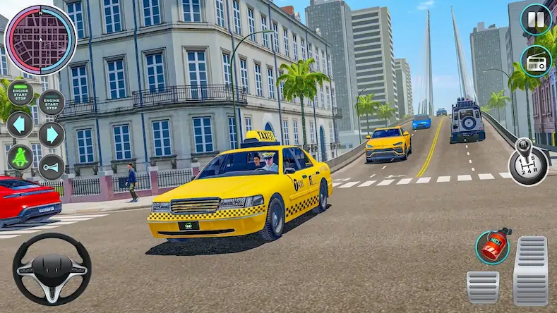 Скачать город такси вождение: игры Взломанная [MOD Всё открыто] APK на Андроид