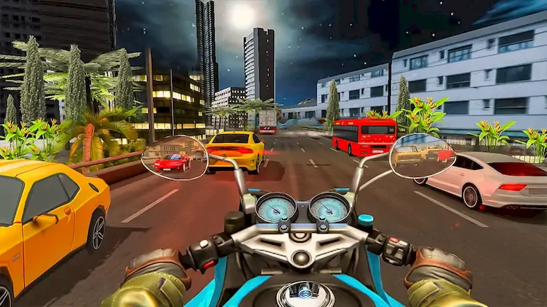 Скачать Moto Traffic Bike Race Game 3d Взломанная [MOD Бесконечные деньги] APK на Андроид
