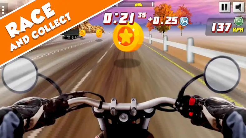 Скачать Highway Rider Extreme - 3D Mot Взломанная [MOD Бесконечные монеты] APK на Андроид