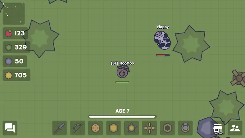 Скачать MooMoo.io (Official) Взломанная [MOD Всё открыто] APK на Андроид