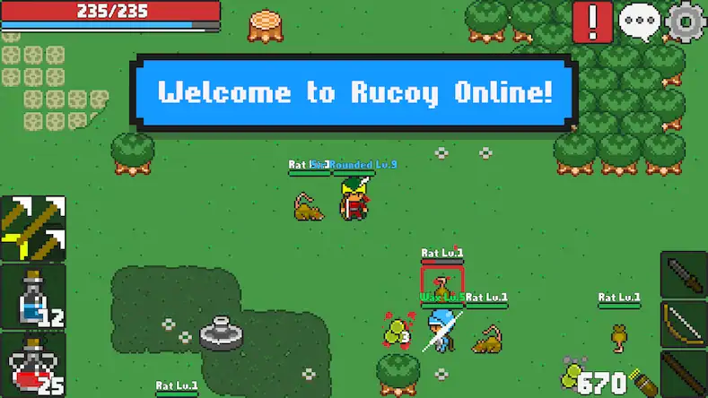 Скачать Rucoy Online - MMORPG MMO RPG Взломанная [MOD Всё открыто] APK на Андроид