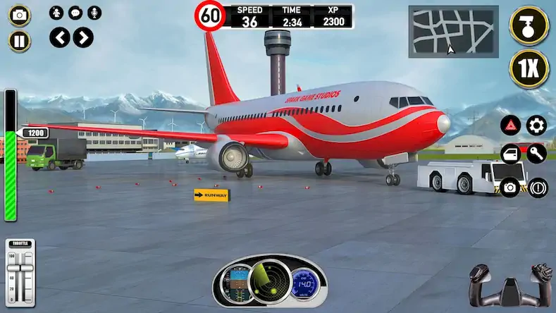 Скачать Plane Pilot Flight Simulator Взломанная [MOD Много денег] APK на Андроид