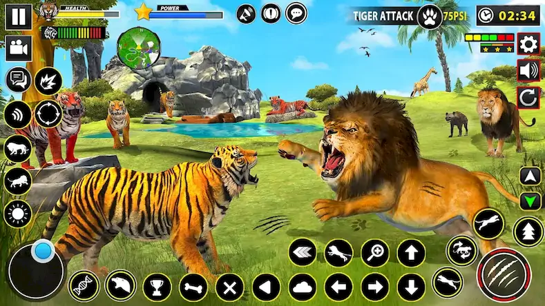 Скачать Tiger Simulator Lion games 3D Взломанная [MOD Бесконечные монеты] APK на Андроид