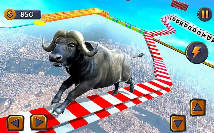 Скачать Эпическая игра Cow Ramp Rush Взломанная [MOD Много денег] APK на Андроид