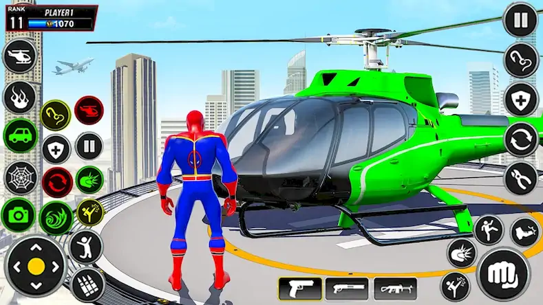 Скачать Летающий супергерой: игры-паук Взломанная [MOD Unlocked] APK на Андроид