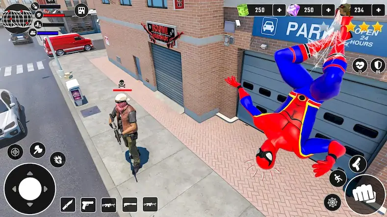Скачать Летающий супергерой: игры-паук Взломанная [MOD Unlocked] APK на Андроид