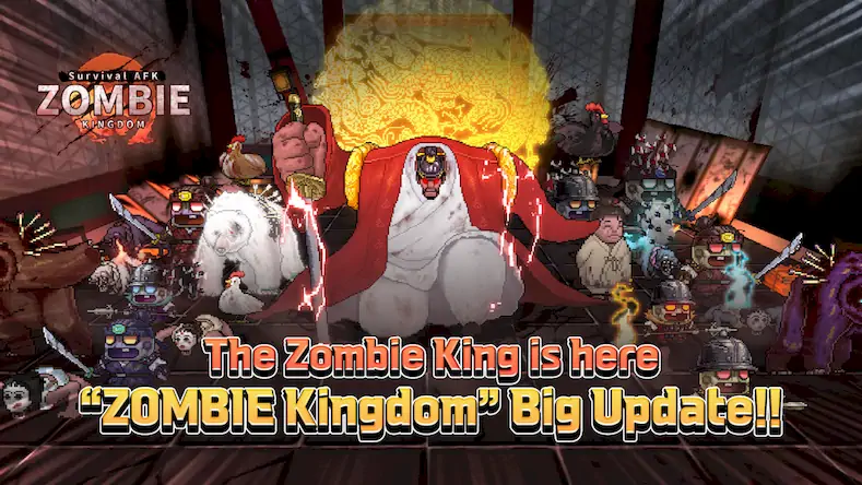 Скачать ZOMBIE Kingdom : Survival AFK Взломанная [MOD Много монет] APK на Андроид