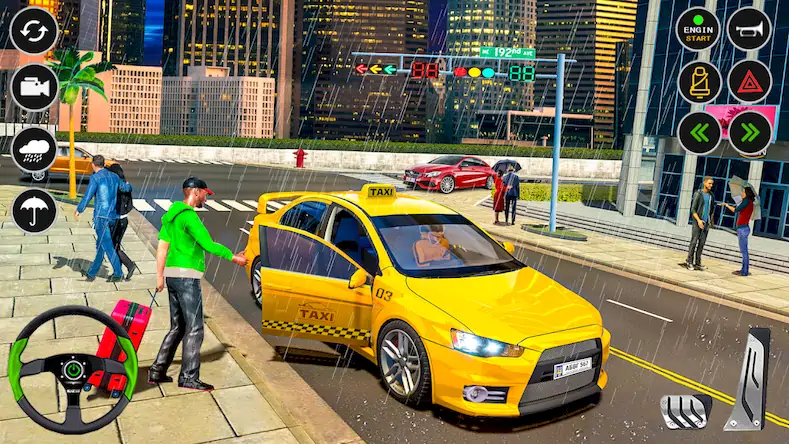 Скачать US Taxi Car Driving Simulator Взломанная [MOD Бесконечные деньги] APK на Андроид
